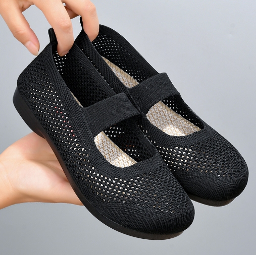 Single shoe soft sole, anti slip, breathable, lightweight and casual shoes, versatile and fly woven