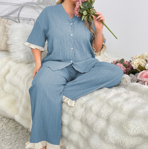 High end patchwork lace European and American style home clothing trend