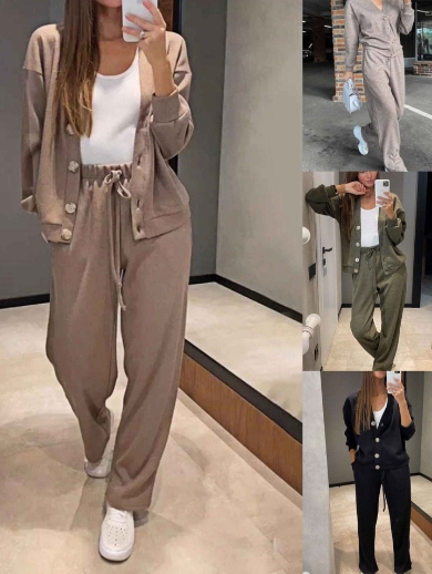 Hot selling casual sports suit cardigan top women's clothing